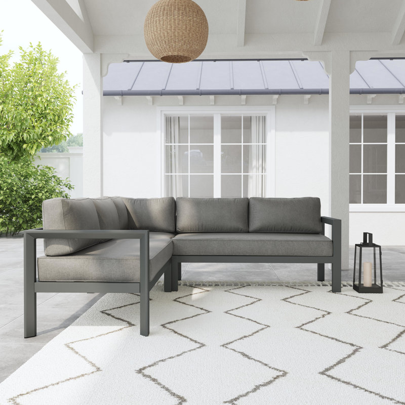 Greyson Outdoor 5Seat Sectional with Cushions & Reviews Joss & Main